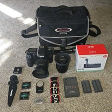 Canon EOS 50D Camera With EFS 18-55mm EF 50mm lenses, Battery Grip, And More