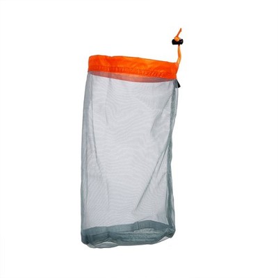 Tbest Mesh Sack Bag,Mesh Fishing Bag Drawstring Net,Stuff M-Orange, Orange 