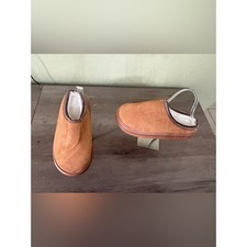 Cozy Sherpa Lined Slippers Chestnut Brown Men s 11-12 EU 44-45 NWOT