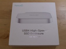 NewQ USB4 SSD Enclosure for Mac mini M4/M4 PrO, NVMe SSD Enclosure 40Gbps M.2