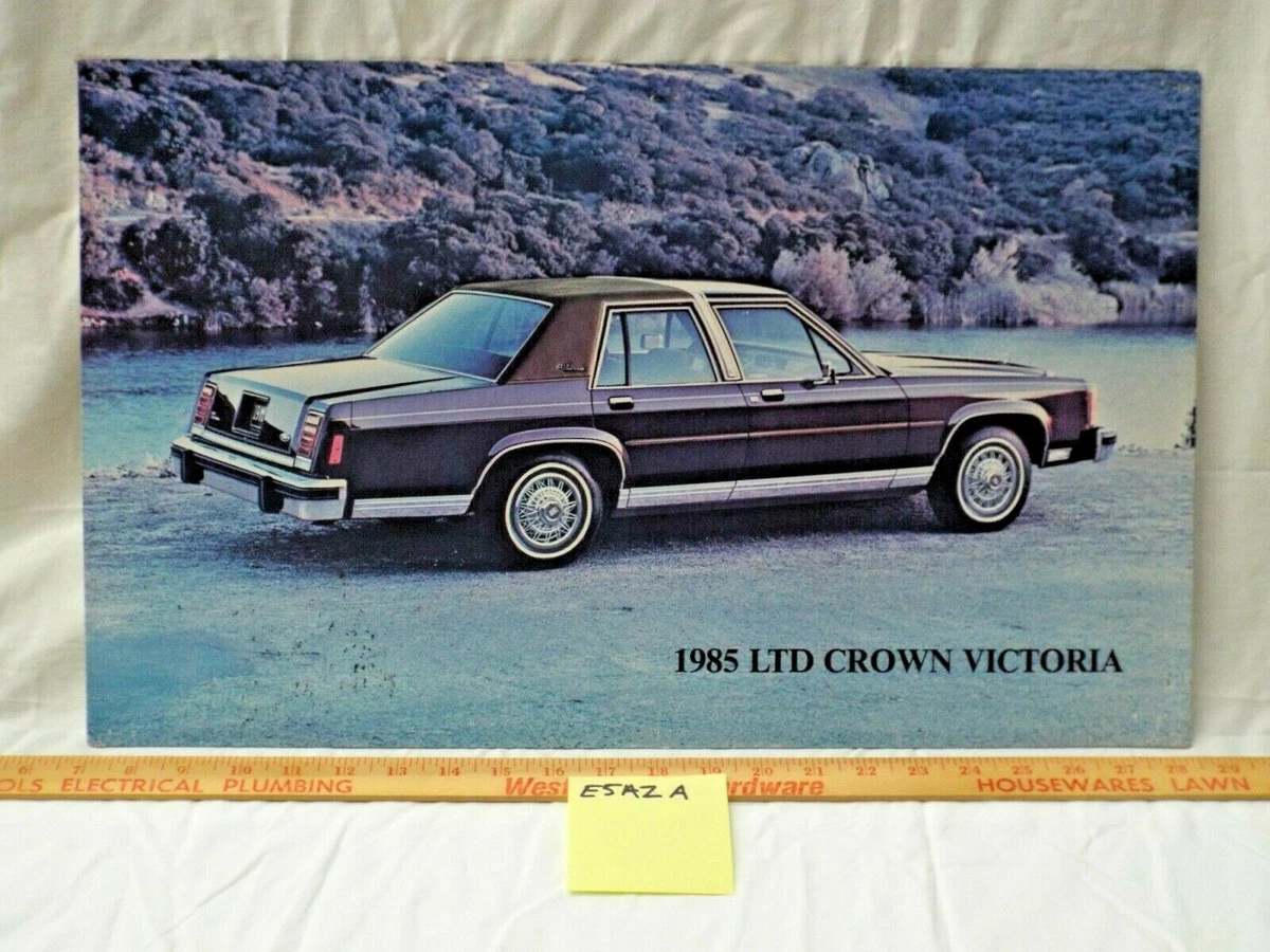 Dealer Showroom Sign/Promotional Poster 1985 Ford LTD Crown
