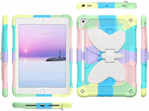 For iPad 9/8/7/6/5 Gen Pro/Air2/Air3 Heavy Duty Kickstand Kids Safety Cover Case - Picture 11 of 33