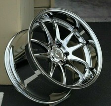 19 Aodhan Ds02 Wheels 19x9.5 15 19x11 15 5x114.3 Vacuum Chrome Rims Set 4