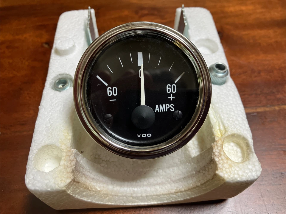VDO Serie 1 Medidor de Amperaje Nuevo de Lote Antiguo BMW Porsche Mercedes Audi VW Foto 2 de 4