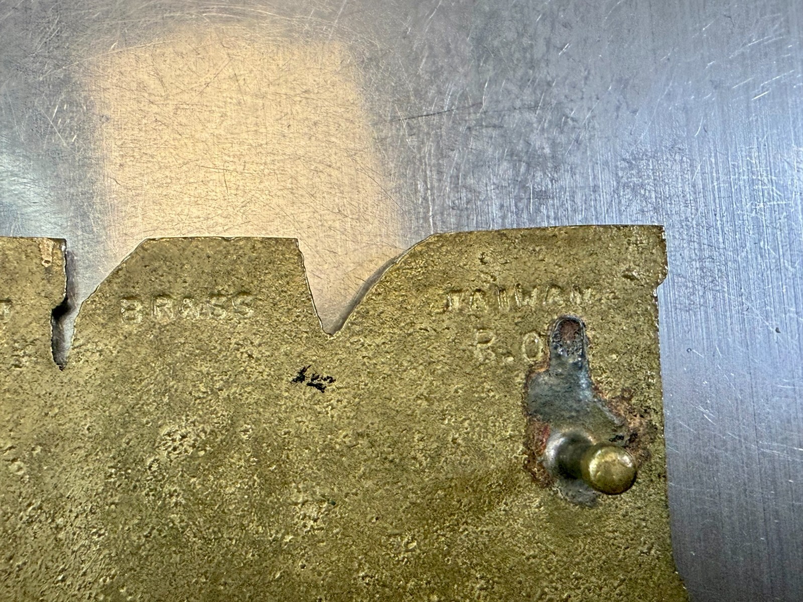 Custom Name DAN Block Letter Solid Brass Vintage … - image 9