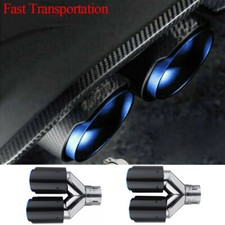 6376mm 2.5 Universal Carbon Fiber Car Dual Exhaust Muffler Tip Tail Pipe Fd 6376mm 2.5 Universal Carbon Fiber Car Dual Exhaust Muffler Tip Tail Pipe Fd