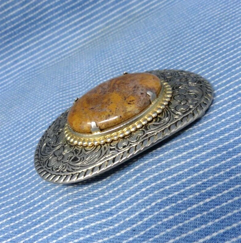 Cinturón Western Floral Pergamino Hebilla Amarillo Musgo Ágata Vaquera Vaquera De Colección .TYC238 Foto 4 de 4