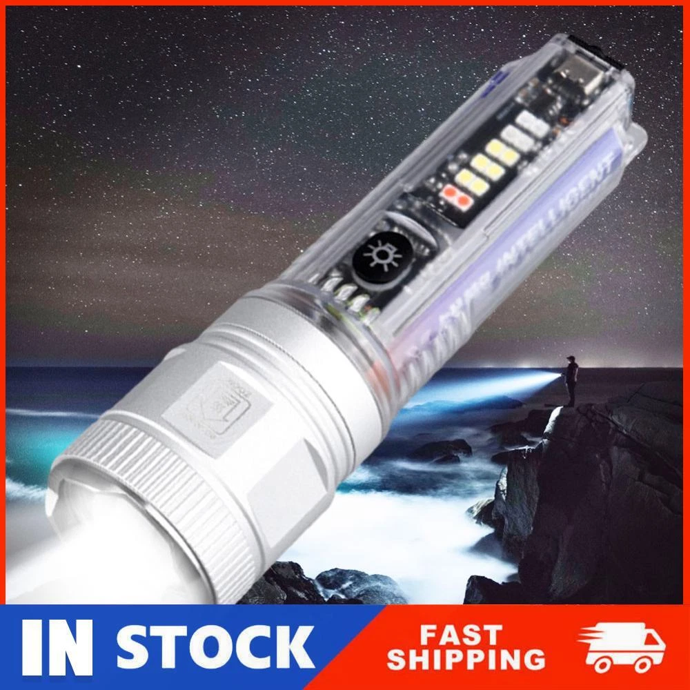 1800mAh Outdoor Emergency Light Type C Solar Rechargeable 200LM