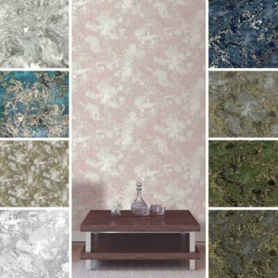 Debona Liquid Marble Metallic Glitzer Schimmer Tapete alle Farben verfügbar