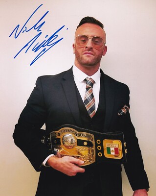 Nick Aldis Signed 8x10 Photo NWA ROH TNA Impact Wrestling Picture