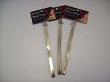 Quantity 3 Vivitar Gold Mylar Designer Wrist Straps - NEW