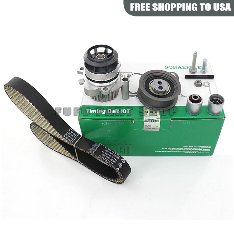 Kit tensor correa distribución bomba de agua INA para VW GTI Passat AUDI A4 2.0 FSI BPY Foto 3 de 3