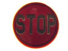 Unique Raised Red Flat Glass Stop Light Lens Car Old Truck Auto Bus Van 4-38