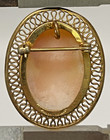 Vtg 1/20th 14K Gold Filled Female Profile Shell Cameo Pin or Pendant Winard 4.7g — photo 10