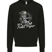 Out of Toilet Paper Funny Halloween Mummy Mens Sweatshirt Jumper