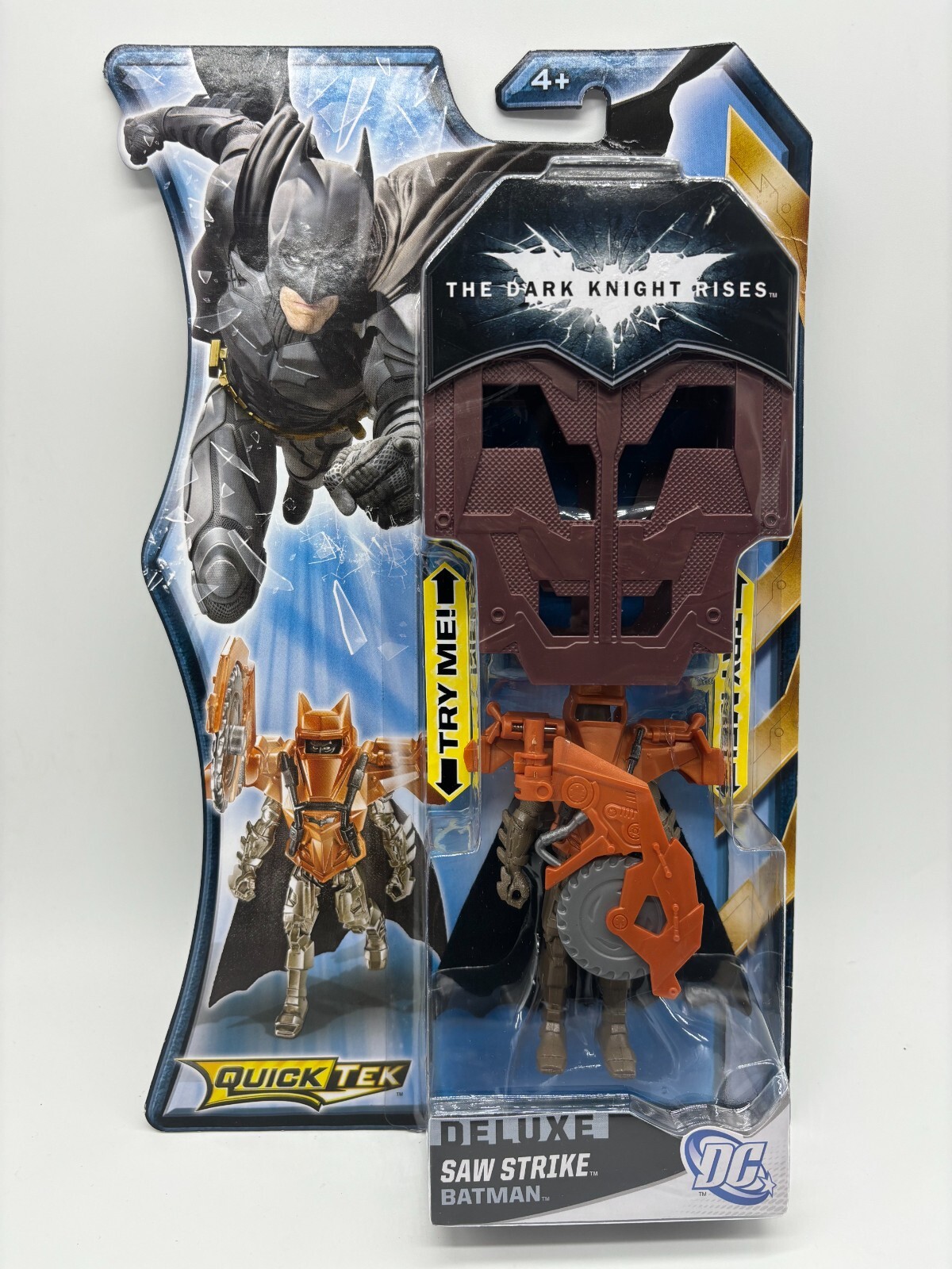 Batman Dark Knight Rises Deluxe Saw Strike Batman Figure, QuickTek 2012 Mattel