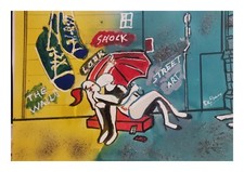 Quadri Pop Art  Dipinto a mano  30x40 Cm  'street In Love' ' 
