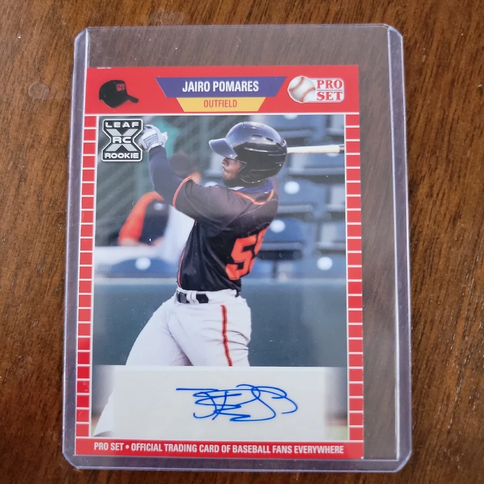 2021 Leaf Pro Set Baseball Blaster Auto Jairo Pomares #PS-JP1 Rookie RC  - Image 3 of 4