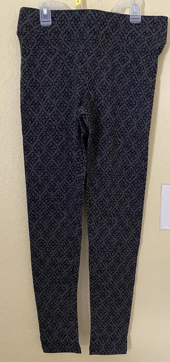 Sonoma Mid Rise Legging. Grey/Floral Print. Size: S. New with Tags-Kohls.