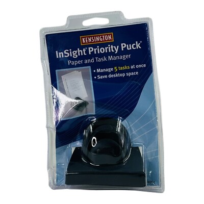 Kensington InSight Priority Puck Five-Slot Desktop Copyholder Plastic Dark Blue