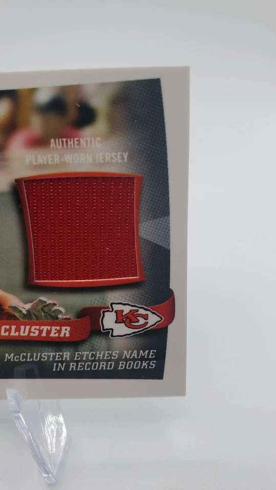 DEXTER McCLUSTER (SP) RC GAME USED JERSEY #BSR-DM KC CHIEFS 2010 BOWMAN STERLING - Image 2 of 4