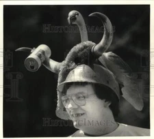 1986 Press Photo Jim Stromski, Syracuse University computer Operator at Concert