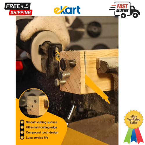 10 Stück 9 Zoll 6/12 TPI Säbelsägeblätter für Nagel eingebettetes Holz-Metall - Bild 4 von 7