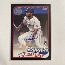 J.P. Martinez 2024 Topps Update 1989 Auto Black RC  #/199 Rangers