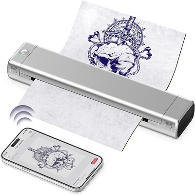 Odaro M08F Bluetooth Thermo Tattoo Drucker Tintenlos Mobiler Drucker für DIY Tatto