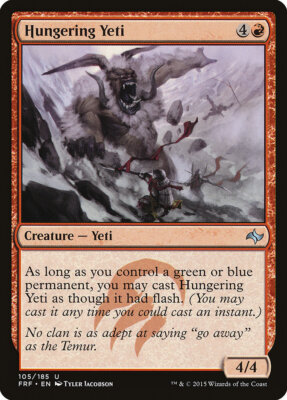 Hungering Yeti [Fate Reforged] Magic MTG