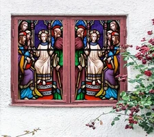 3D Character 1622NAO Window Film Print Sticker Cling Stained Glass UV Block Fa