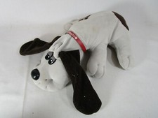 Vintage 1985 Pound Puppy Plush Gray Hound Dog With Collar Large 17" Tonka