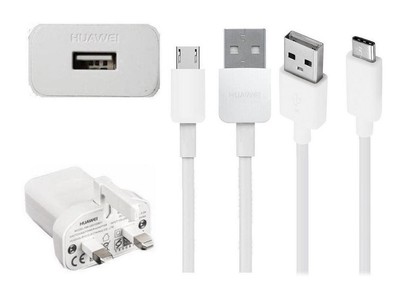 GENUINE HUAWEI MAINS CHARGER + HUAWEI 