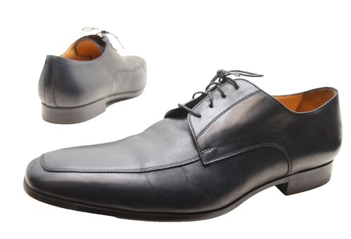 SANTONI Mens Shoes 11 EE Wide Black Italian Leather Horsebit  display picture 2