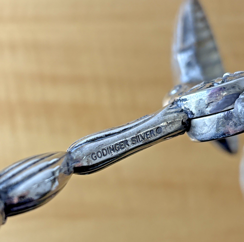 Godinger Silver Serving Tongs Seahorse and Clam Shell Nautical Vintage T1849 - Picture 7 of 9