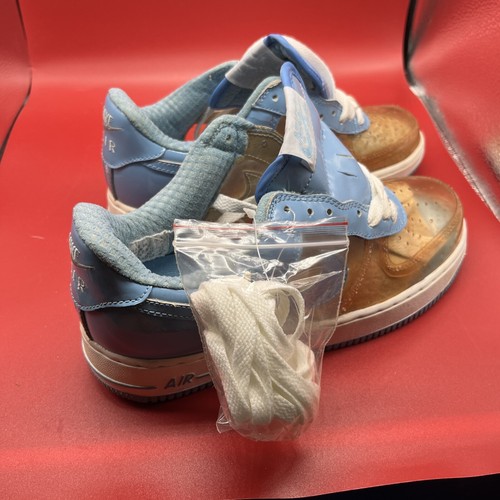 NWD:NIKE AIR FORCE 1 PREMIUM CLEAR/ HRBR BLUE 313641-941 7 - Picture 15 of 19