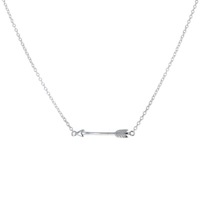Sterling Silver, Simple Arrow Necklace, Dainty, 925, Petite and Simple Love Arro
