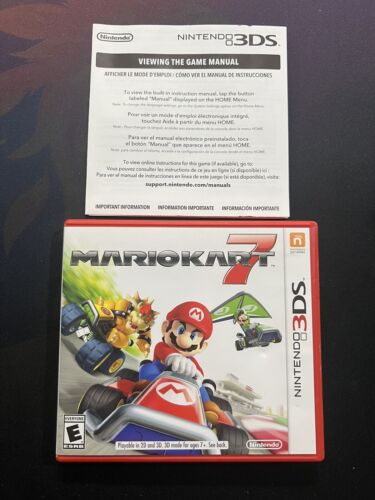 ROTE HÜLLE + NUR EINLAGE Mario Kart 7 Original Nintendo 3DS
