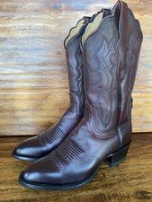 Black Buffalo Leather Cowboy BOOTS 