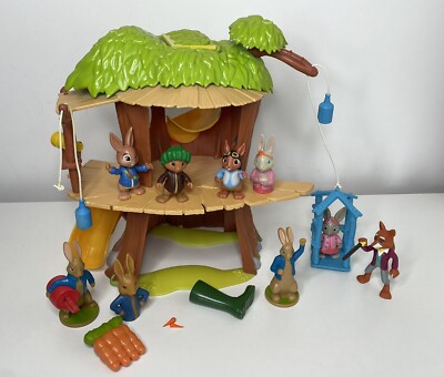 Peter Rabbit Baumhaus Spielset und Figuren Konvolut CBeebies Vivid Mr Tod