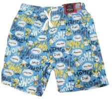 Aeropostale Homer Simpsons Men's Lounge Shorts Limited Edition, Blue