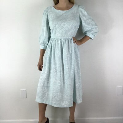 Vintage Cottagecore Style Floral Print Dress by Dary Sue Fashions Women's M