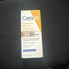 CeraVe Hydrating Mineral Sunscreen SPF 30 Medium Sheer Tint 1.7 oz