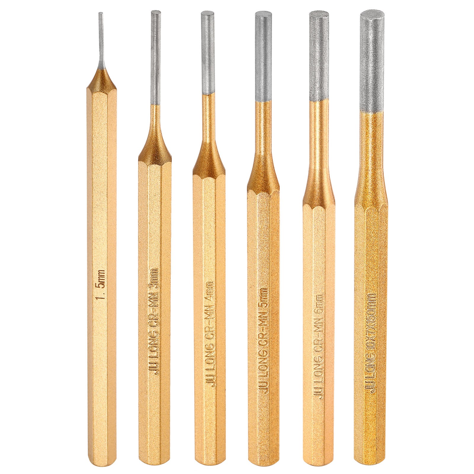 13 Piece Punch And Chisel Master Set – High Grade Steel With Soft Grip, Pin Punches, Centre Punches & Flat Chisels