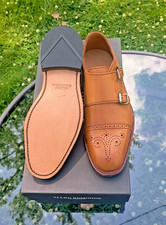 New w Box Allen Edmonds 'St. John's' 7D Walnut Double Monk Strap 425