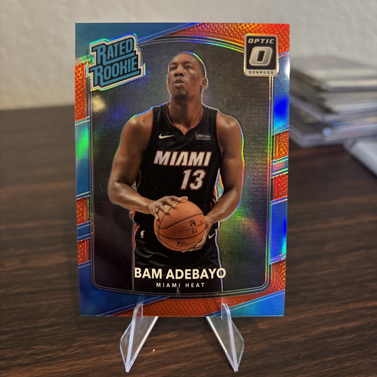 2017-18 Panini Donruss Optic - Rated Rookie Bam Adebayo #187 Red Prizm /99 (RC)