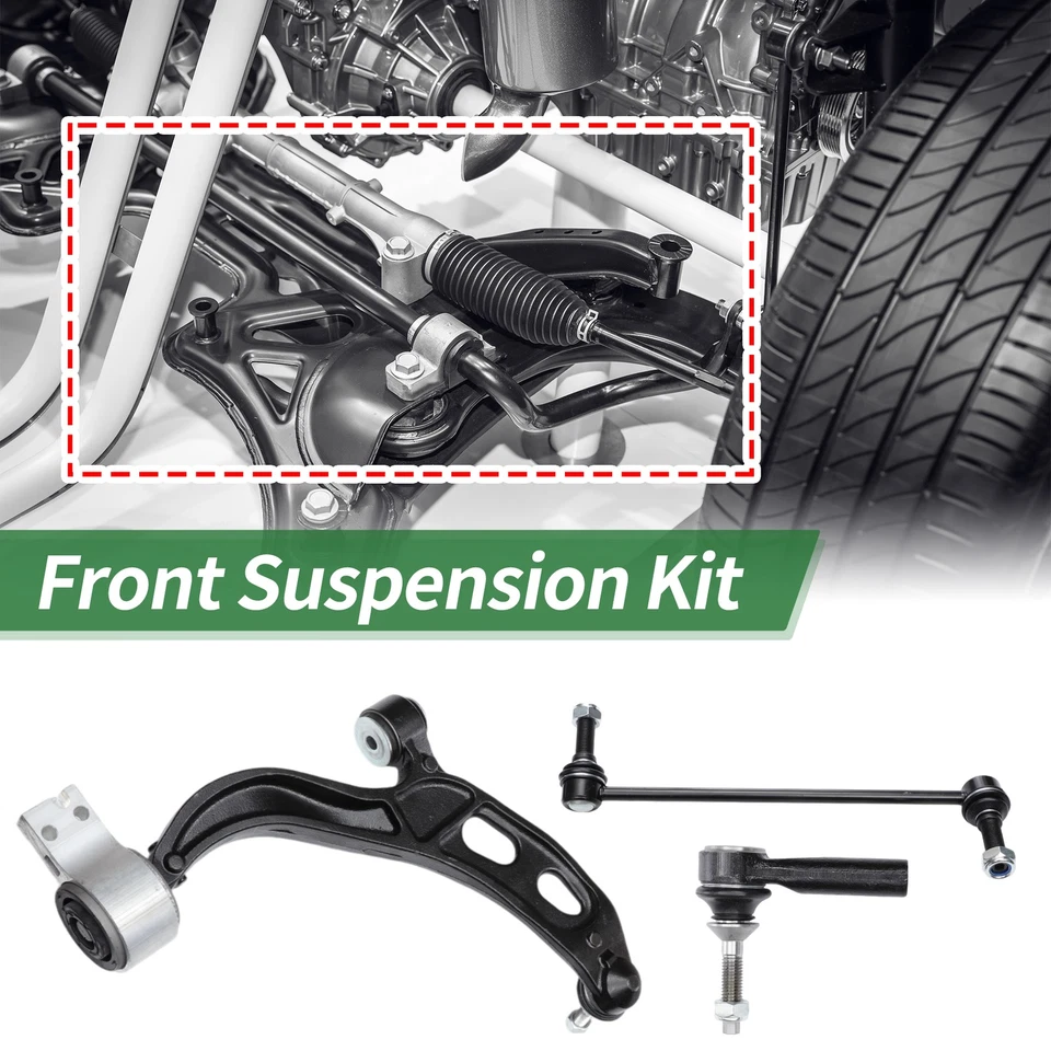 Kit de suspensión delantera de 6 piezas brazo de control barra estabilizadora extremo enlace para Ford Flex Foto 3 de 4