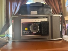 Polaroid J66 Film Land Camera w/ Leather Case, 2 Flashbulbs Boxes  Print Coater