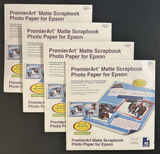11.6 x 11.6 Scrapbook Epson PremierArt Photo Paper Matte White Archival- 4 Packs