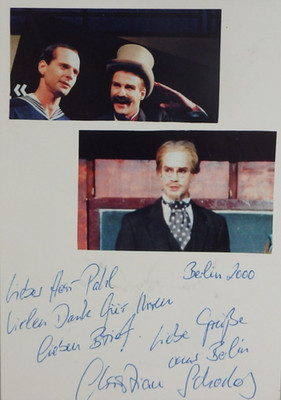 Autogramm deutscher Theater- und TV Schauspieler Christian Schodos (142195)